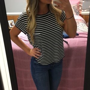 Black & White striped top